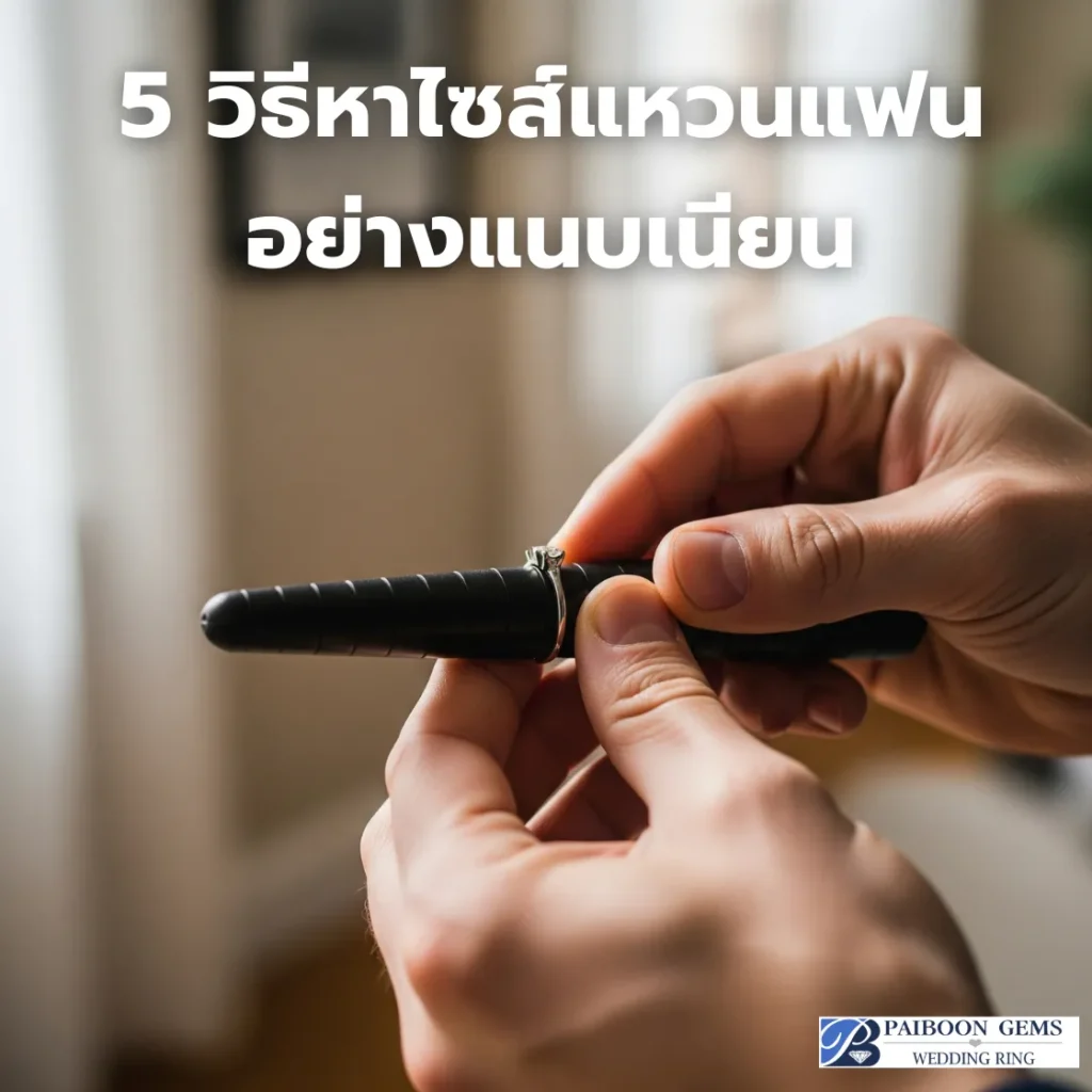5 วิธีหาไซส์แหวนแฟนอย่างแนบเนียนสำหรับเจ้าบ่าวสายเซอร์ไพรส์ โดย ไพบูลย์ เจมส์