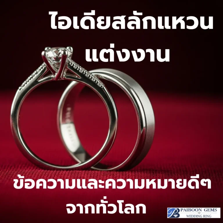 คลังไอเดียสลักแหวนแต่งงาน: 50+ ข้อความและความหมายดีๆ จากทั่วโลก สู่แหวนคู่ของคุณ โดย ไพบูลย์ เจมส์